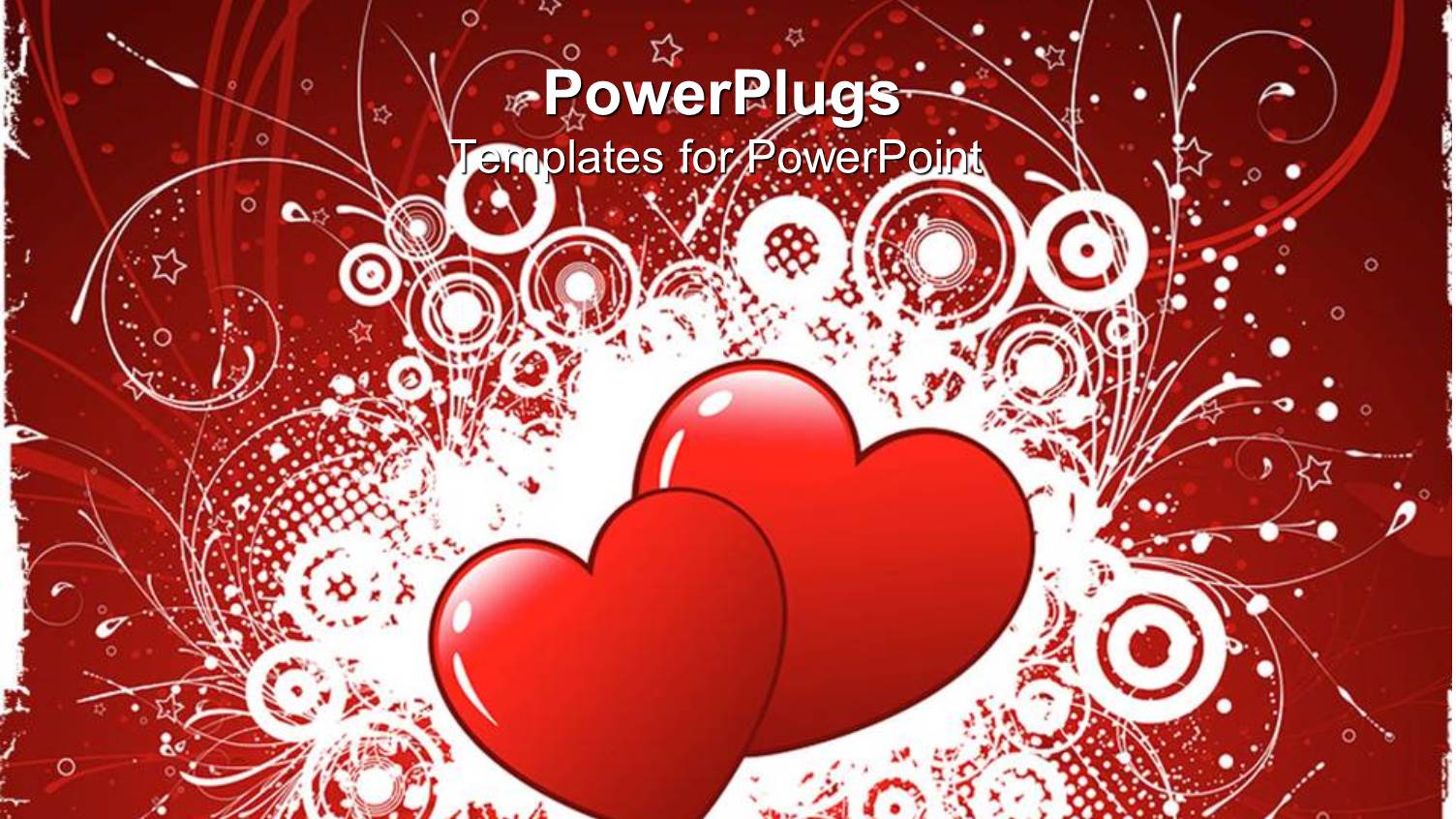 a Pair of Hearts with Floral Background