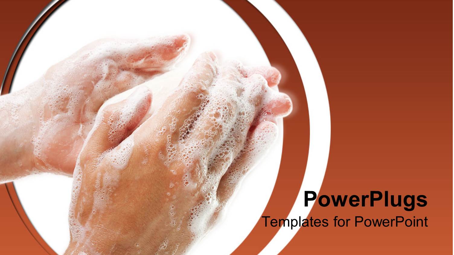 a Pair of Human Hands Washing with White Soap