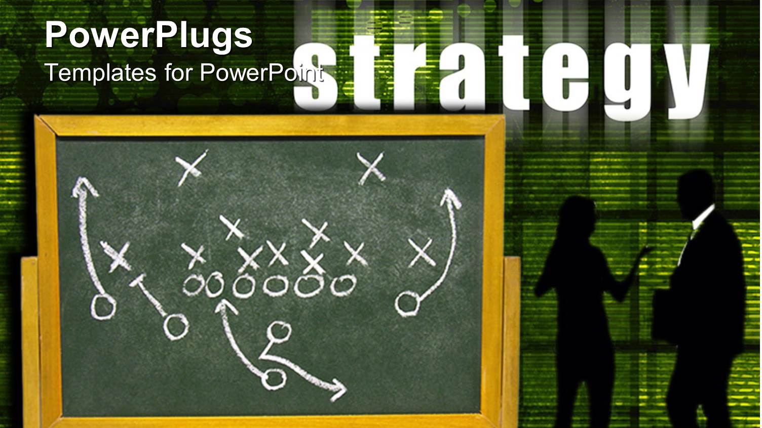 a Pair of Professionals with a Blackboard