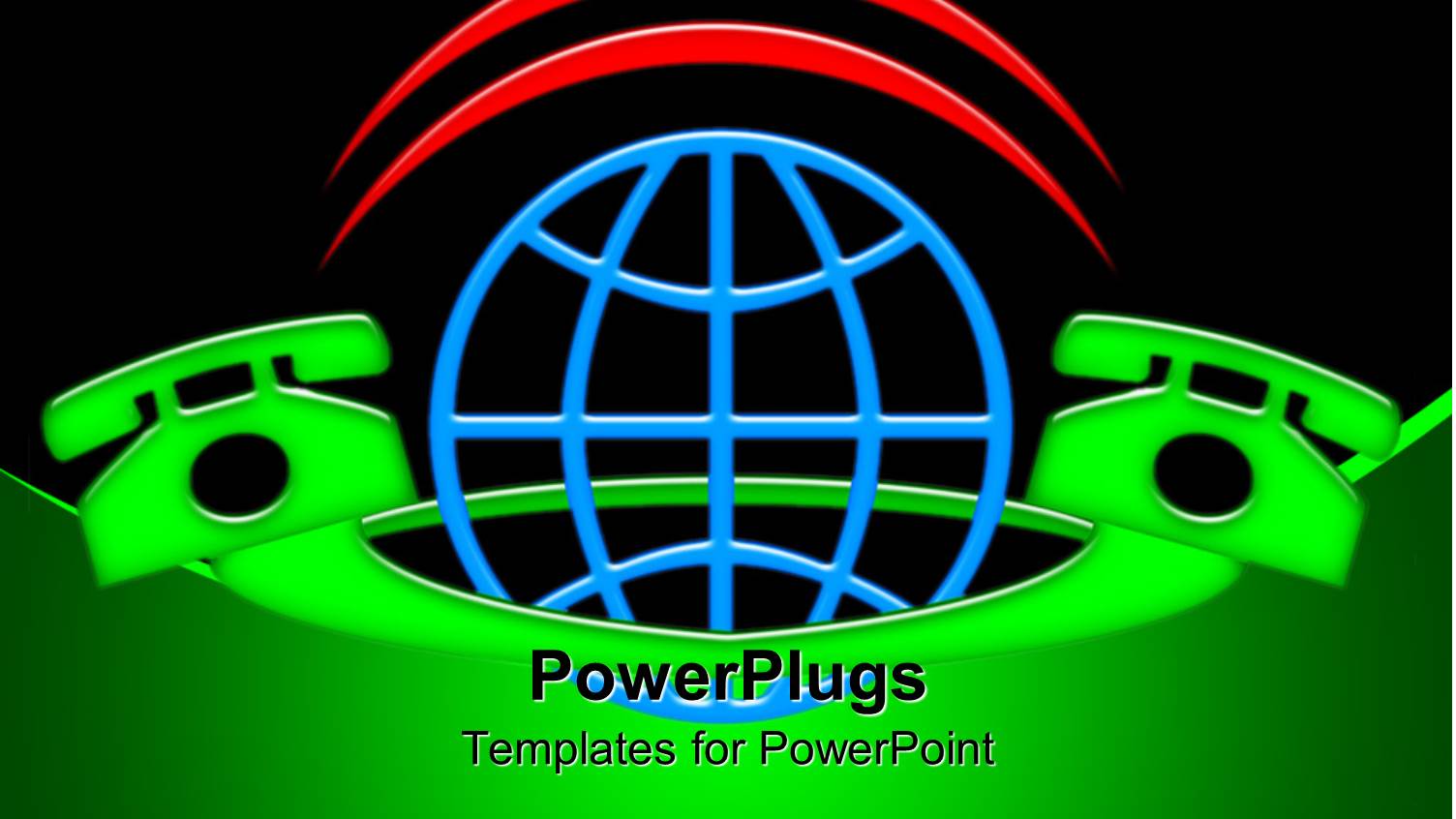 a Pair of Telephones Connected Together with the Earth in the Middle