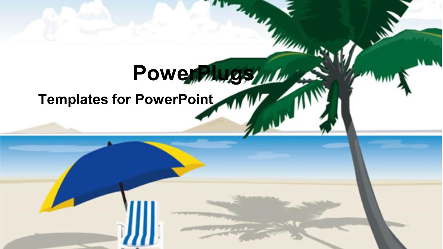 a Palm Tree and a Chair on the Beach