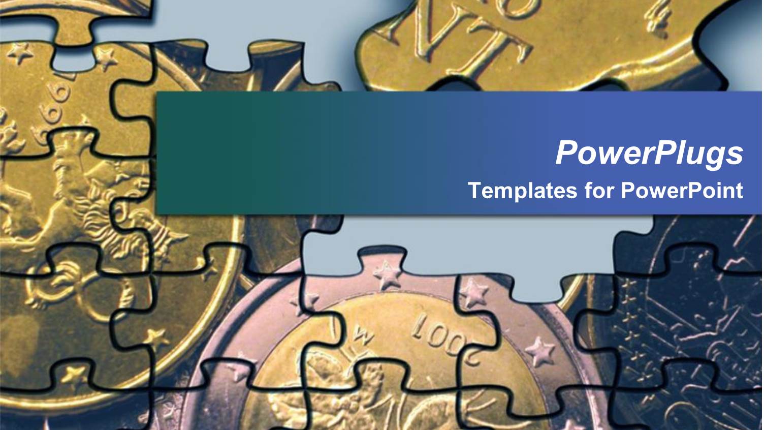 Partly Assembled Jigsaw Puzzle Depicting Euro Coins