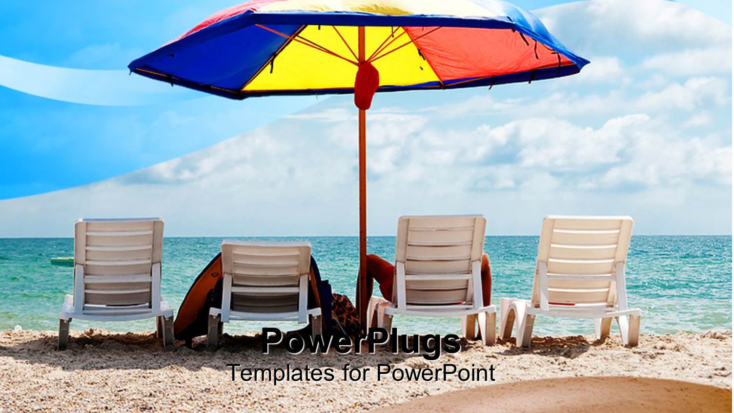 People Enjoying on the Beach with Clouds in the Background