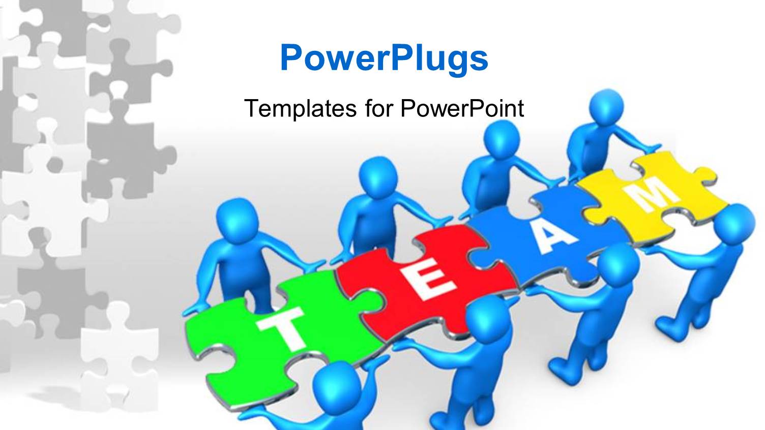 People Holding Pieces of a Jigsaw Puzzle with the Word Team