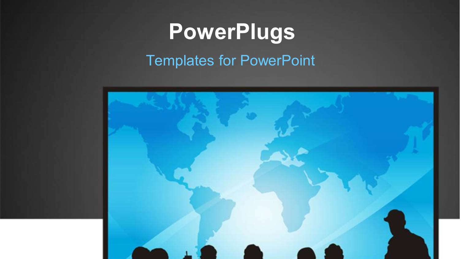 People Sitting in Front of a Screen for presentation with Grey Color