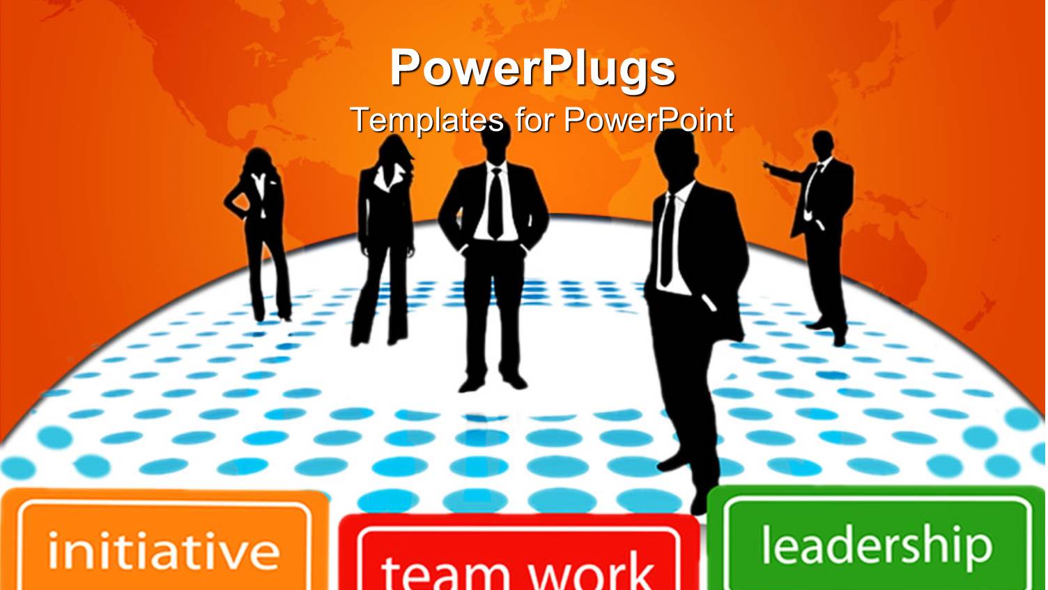 People Standing on Polka Dots of Blue and White with Leadership  Terms