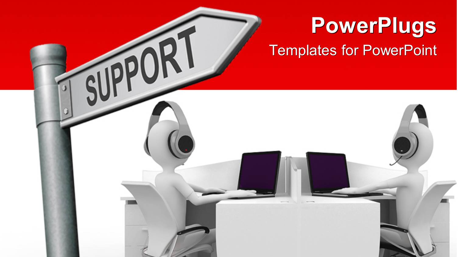 People Working in an Office with a  Sign in the Background and Place for Text