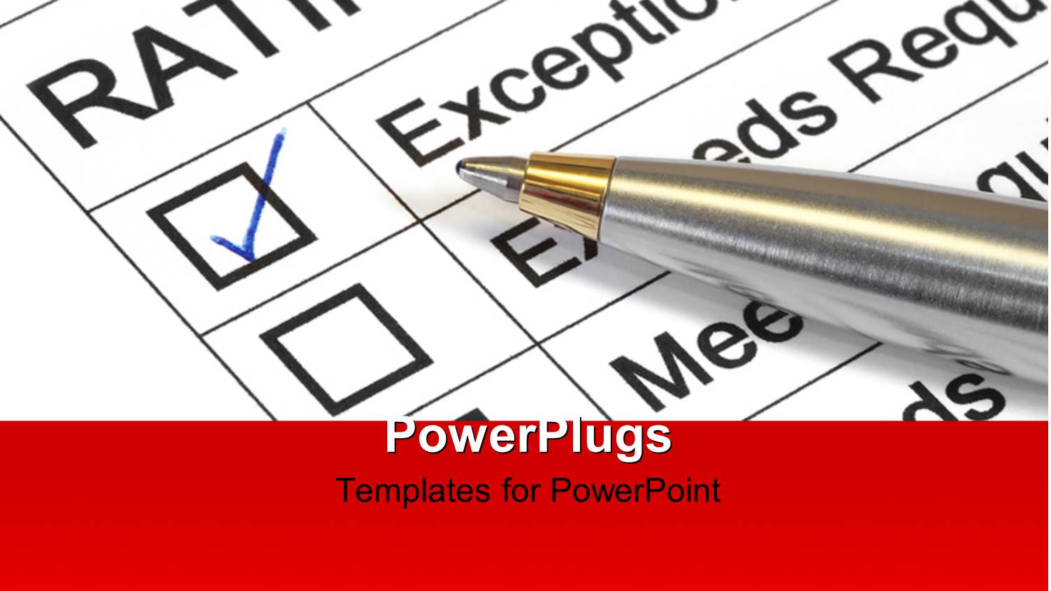 Performance Appraisal Customer Service Rating with Exceptional Rating Marked with Ballpoint Pen