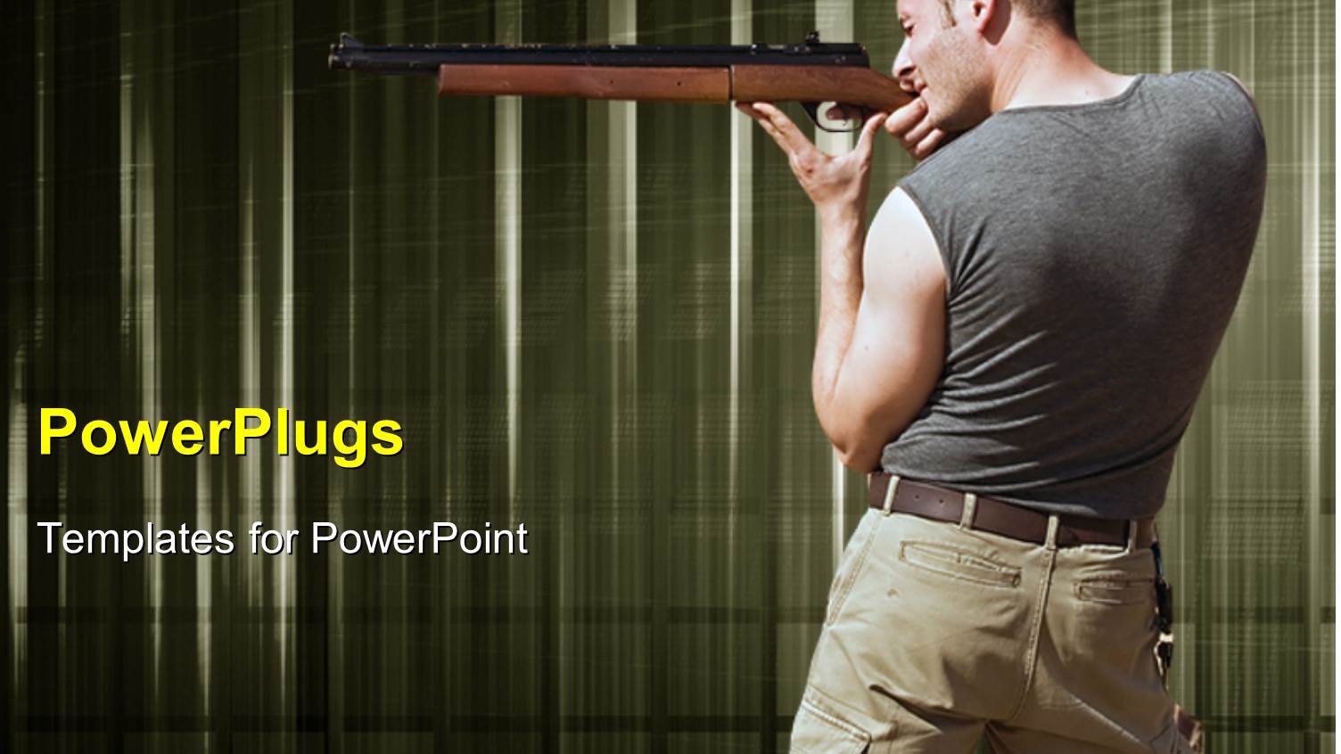 a Person Aiming for the Shot with Lines in Background