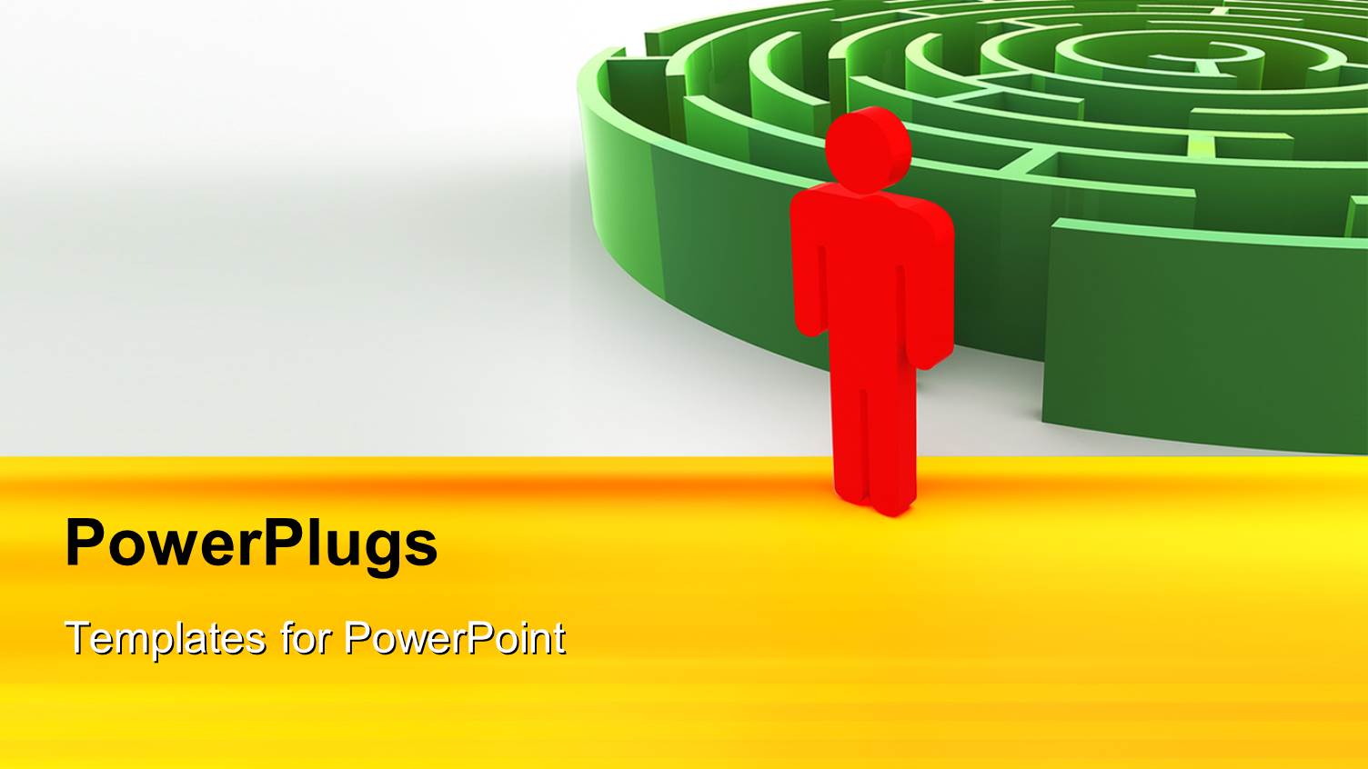 a Person Along with a Maze