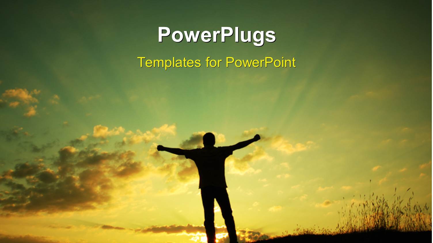 a Person Being Happy with Clouds in the Background