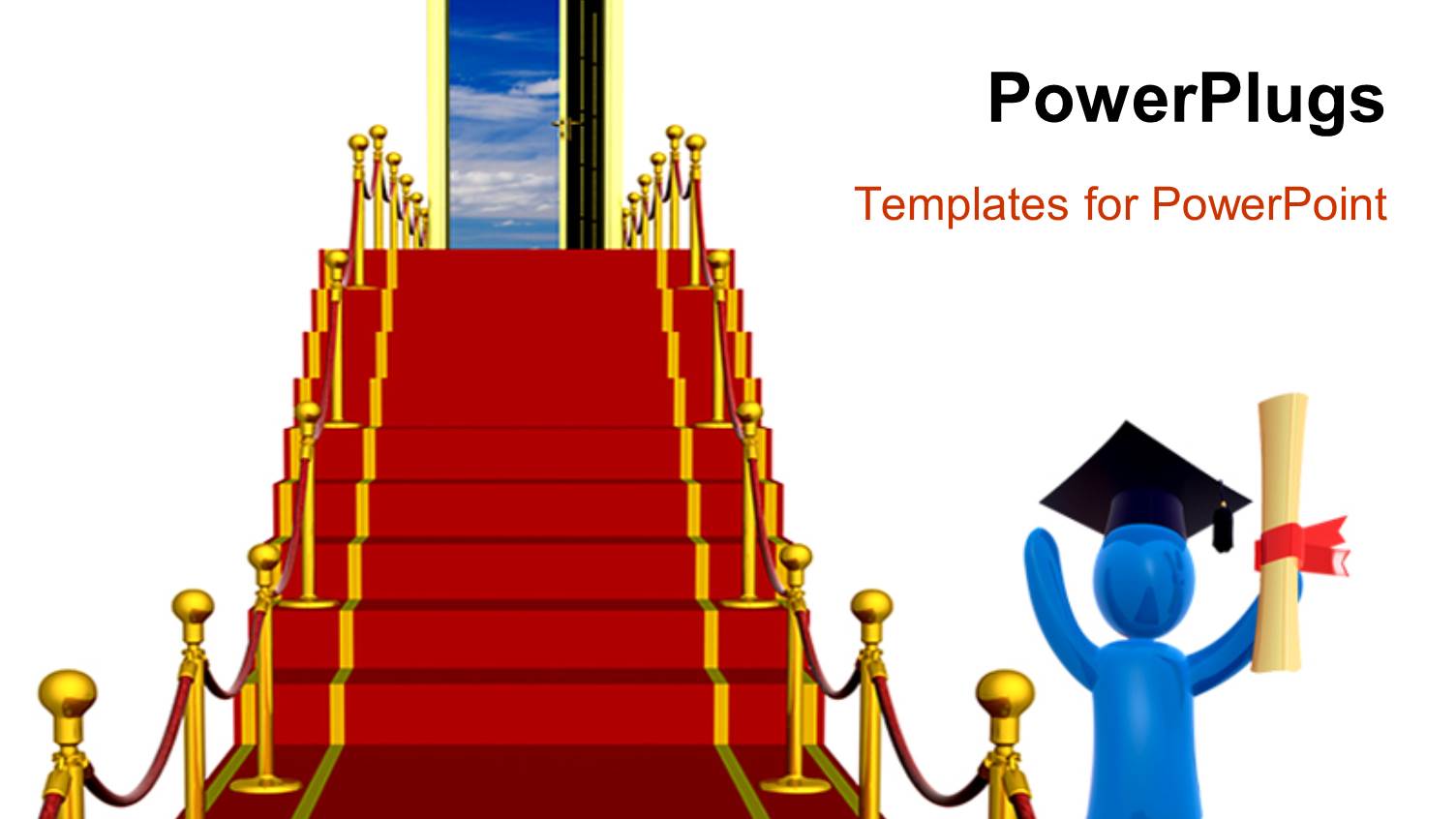 a Person Being Happy on Graduation with a Door in the Background