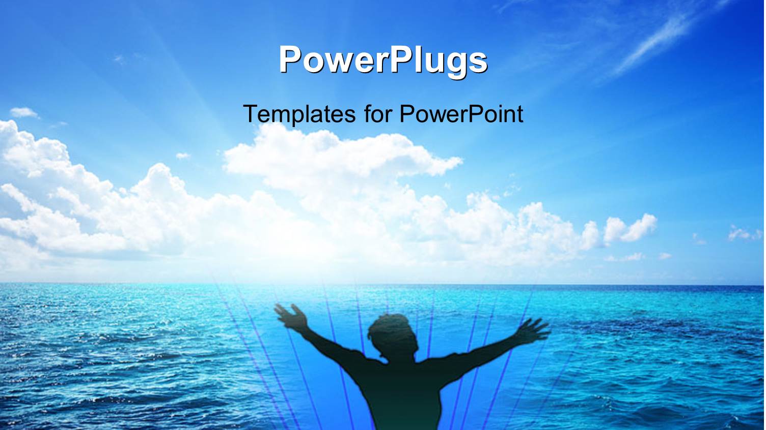 a Person Being Happy in the Sea