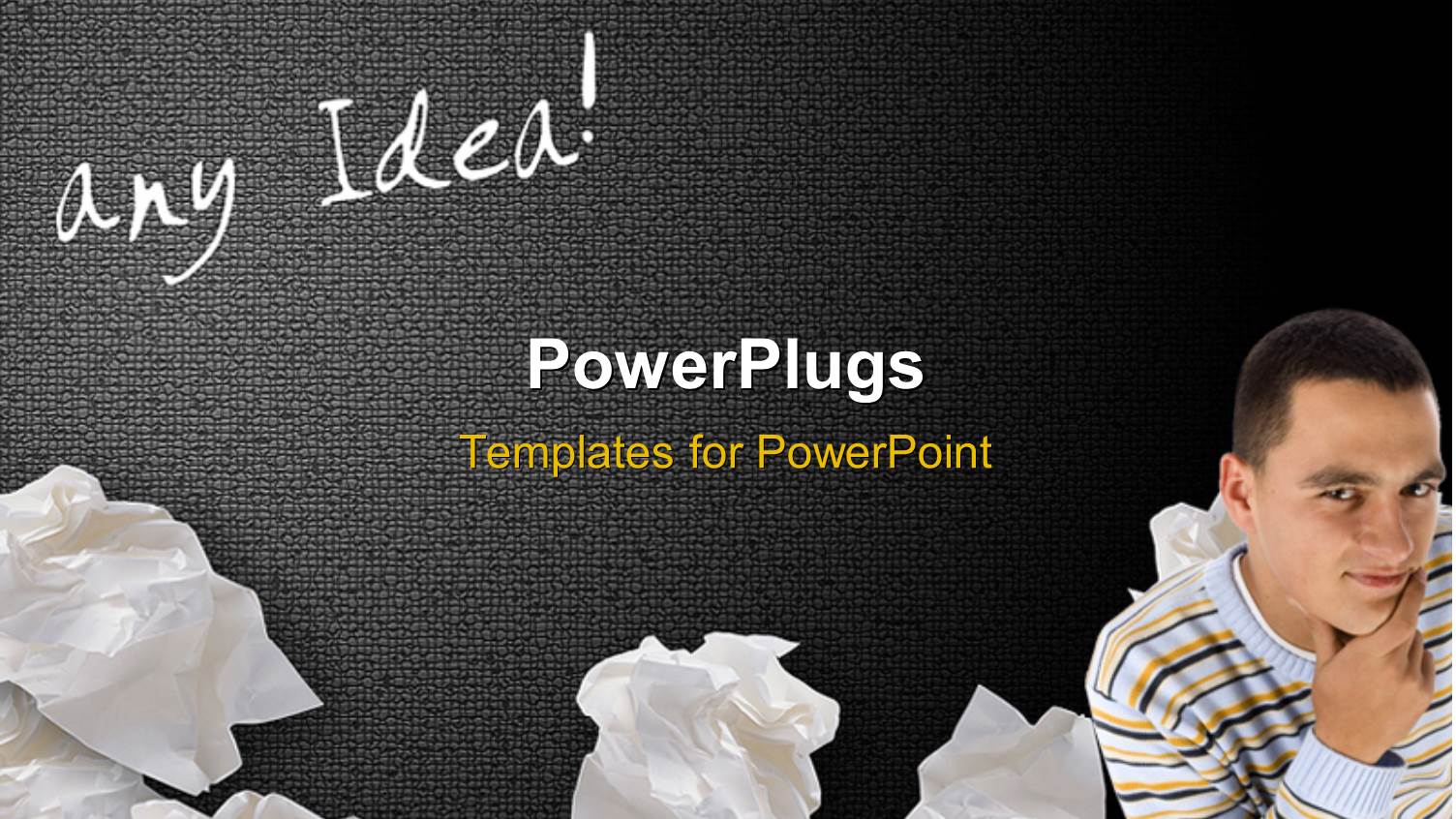 a Person with Blackish Background and Place for Text