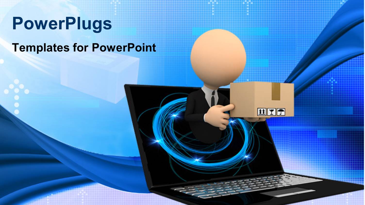 a Person with a Box Popping Out of Computer Screen