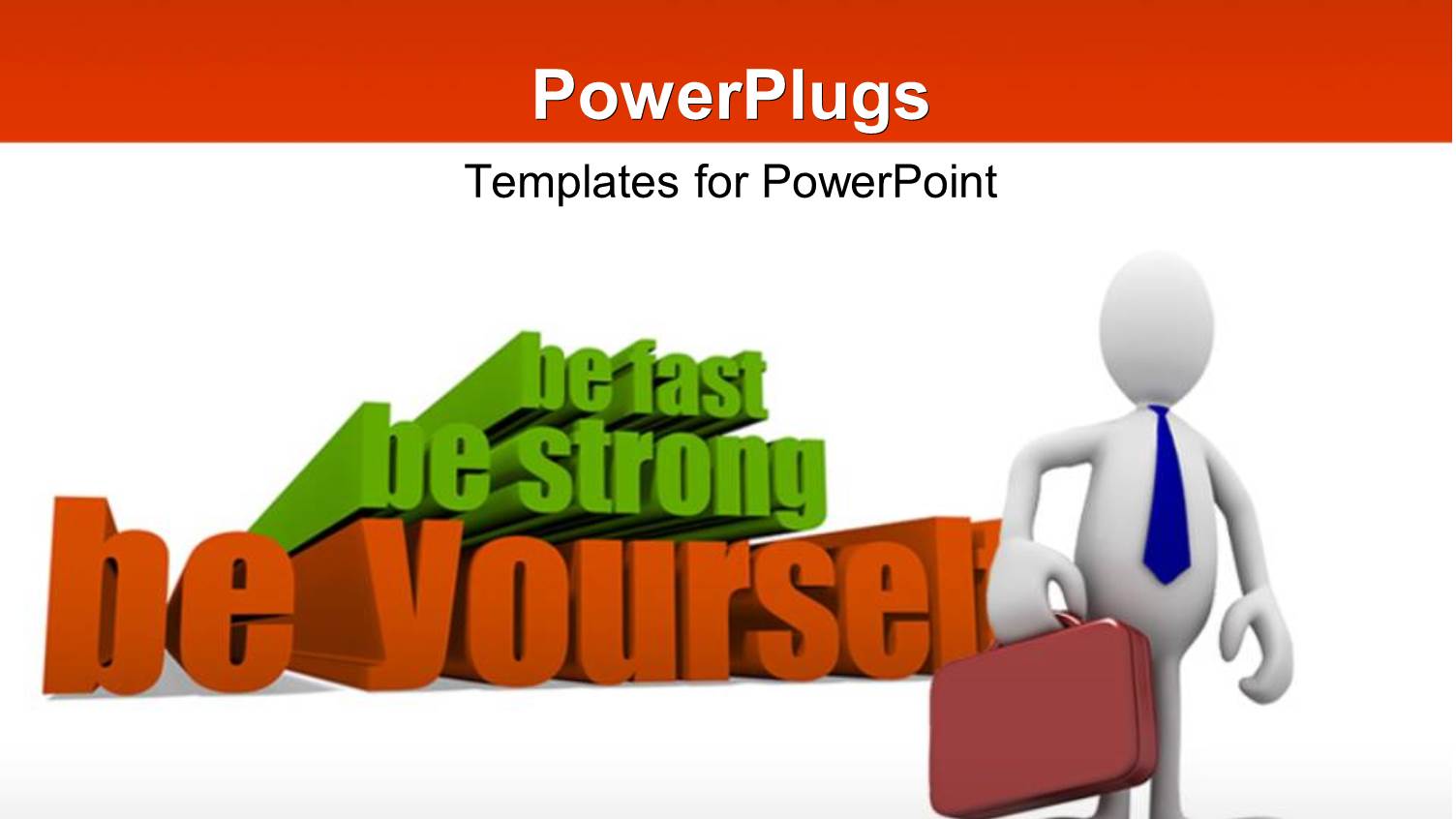 a Person with a Brief Case and Various Words in Background