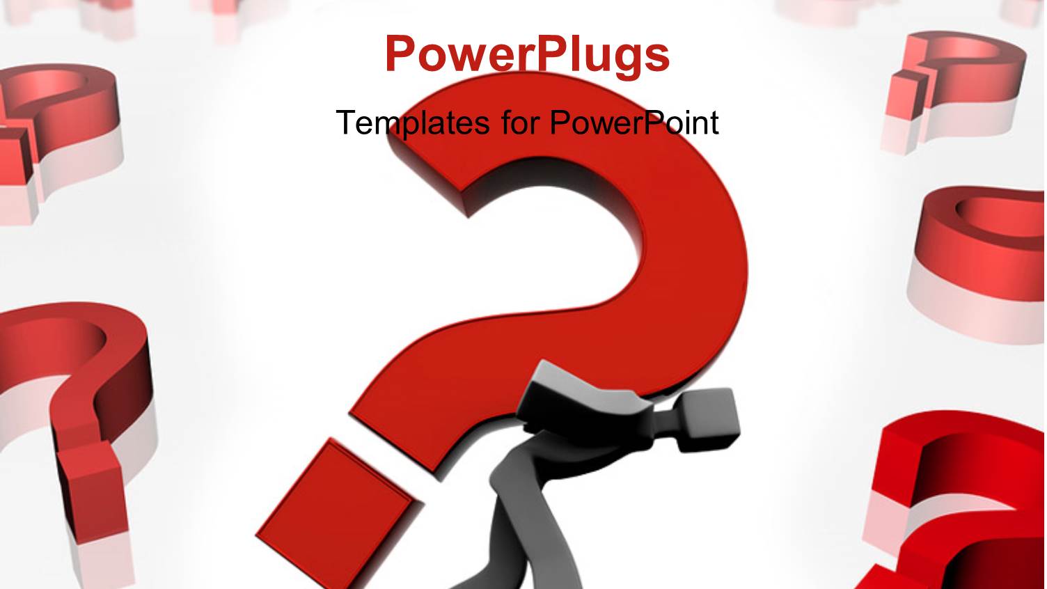 a Person Carrying the Question Mark on his Back with a Lot of Question Marks in the Background