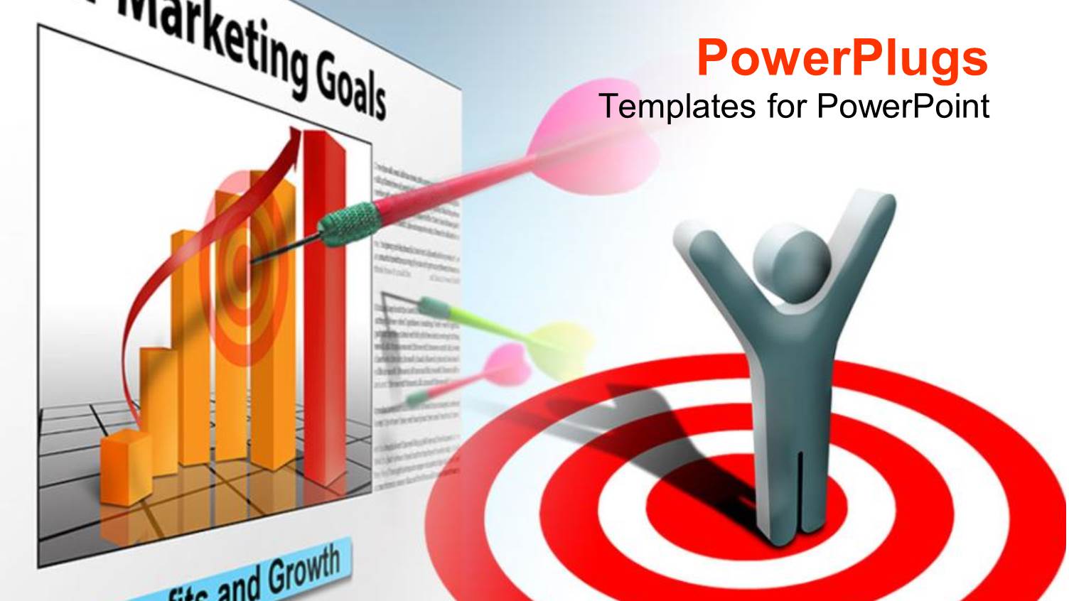 a Person Celebrating his Victory with Dart Hitting the Financial Table in the Background