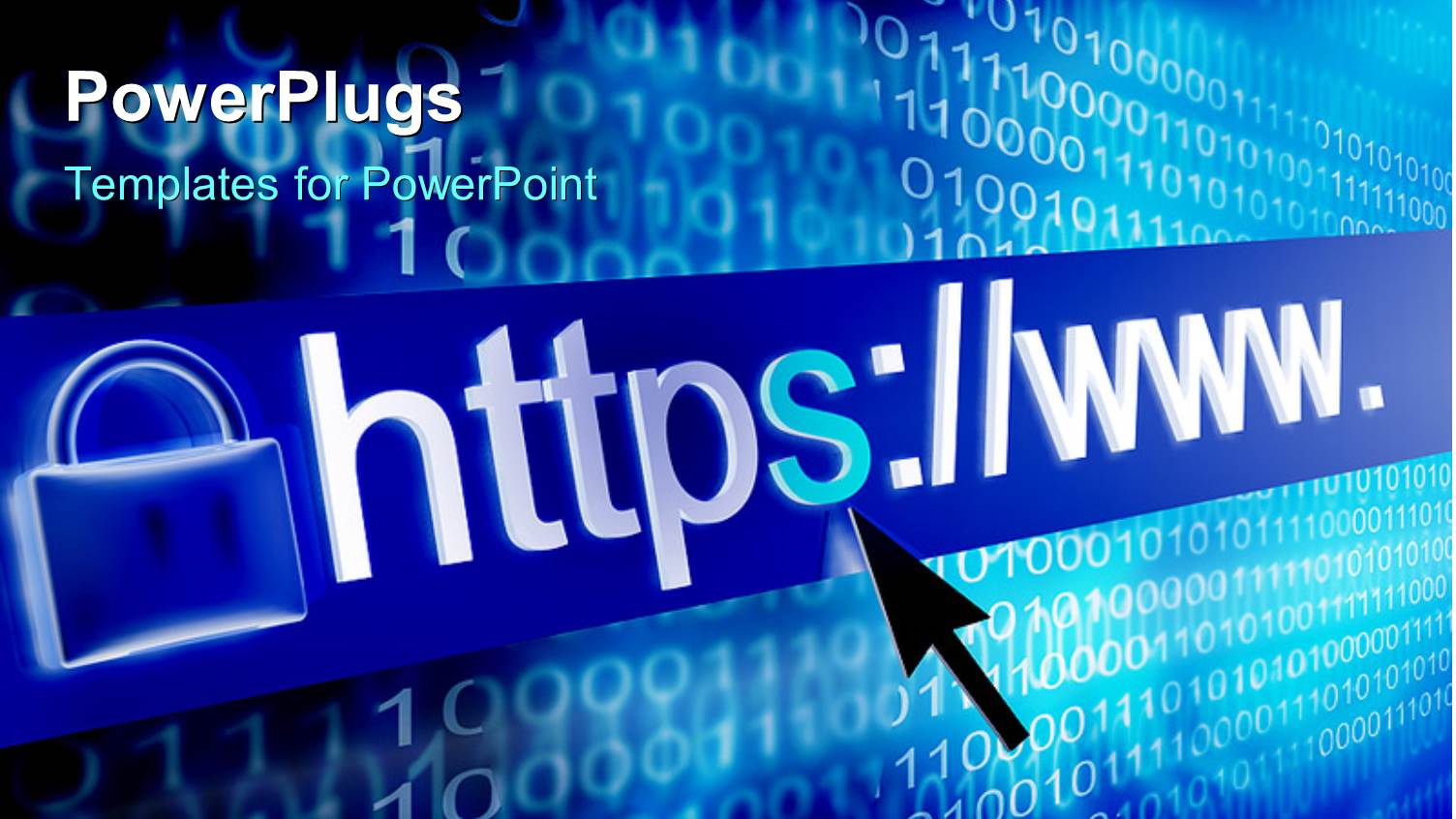 a Person Clicking on the Web Address with Binary Numbers in the Background