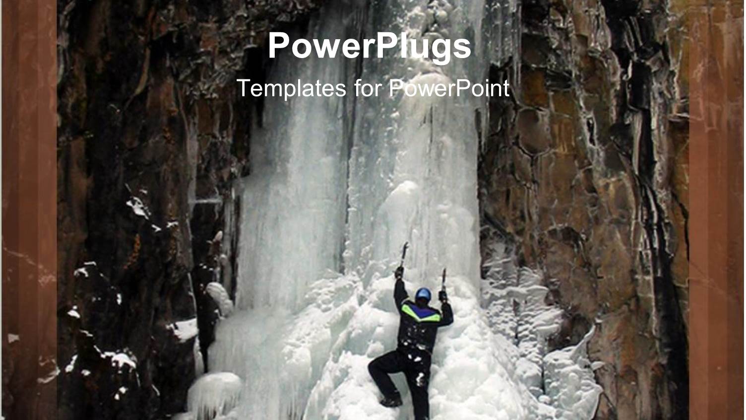 a Person Climbing the Mountain with Beautiful Scenery in the Background