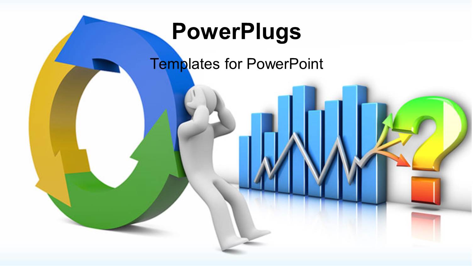 a Person with a Colorful Circle with a Bluish Background