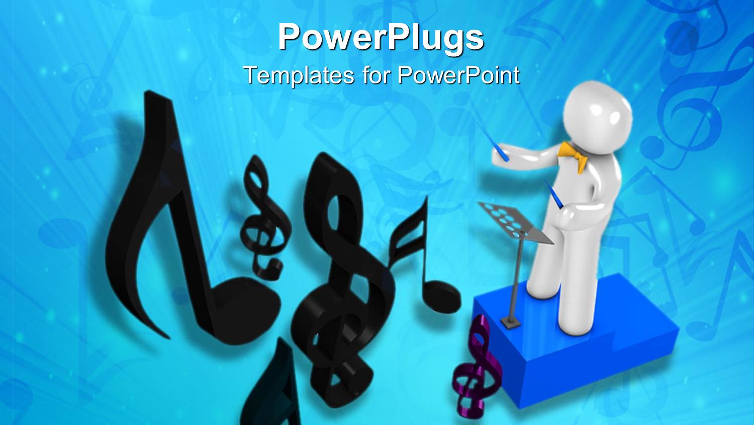 a Person Conducting the Orchestra Along with Music Signs