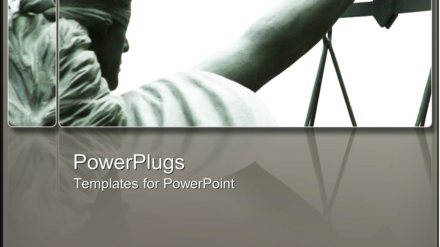 a Person in a Corner with Grayish Background