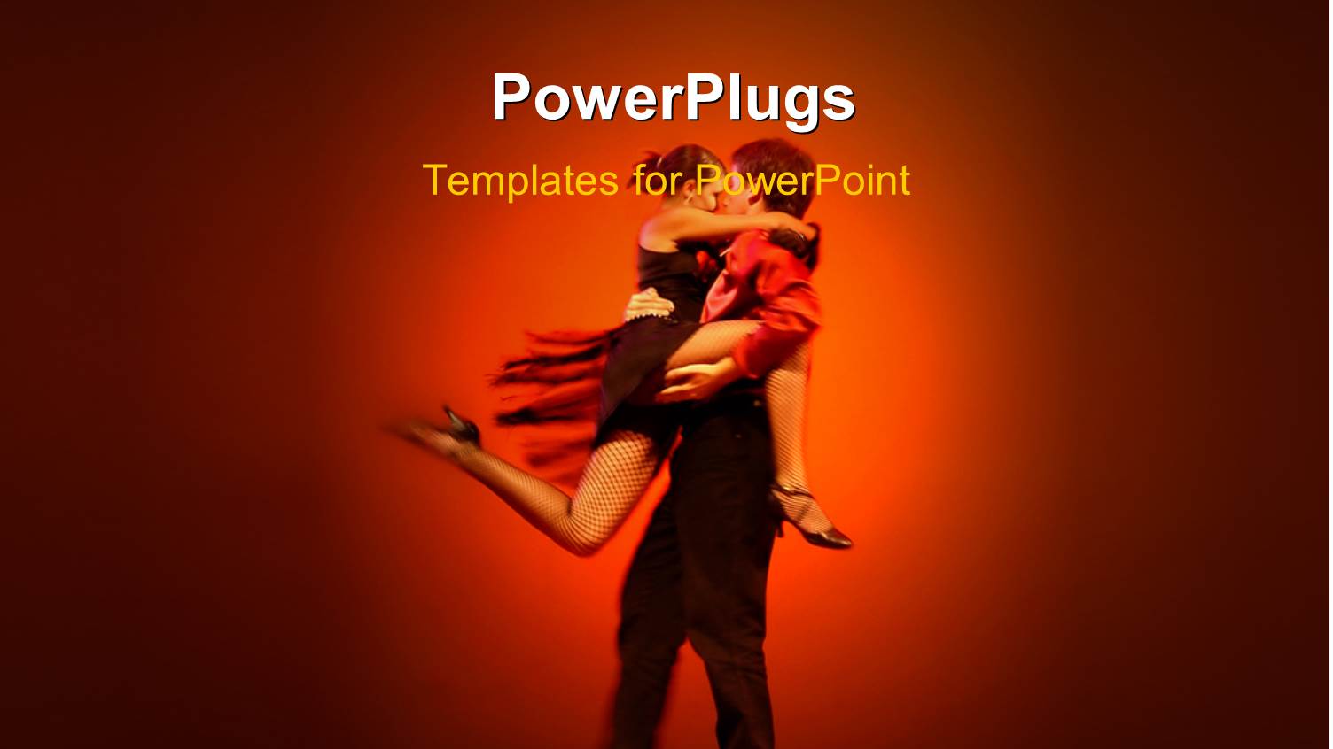 a Person Dancing with a Girl and Reddish Background