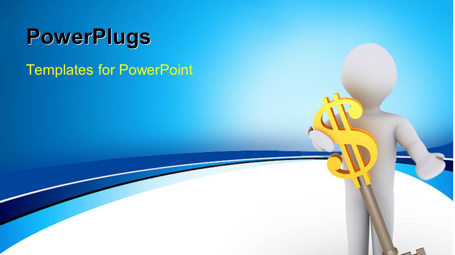 a Person with a Dollar Sign and Key