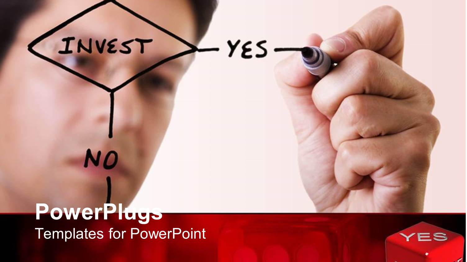 a Person Drawing a Flowchart with a Board Marker