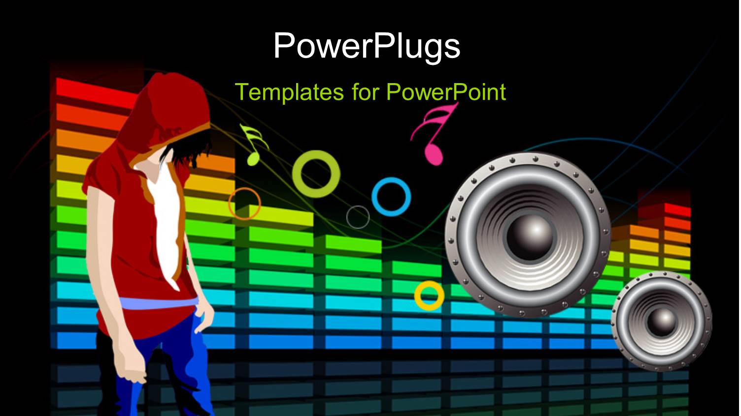 a Person Enjoying the Music on big Speakers