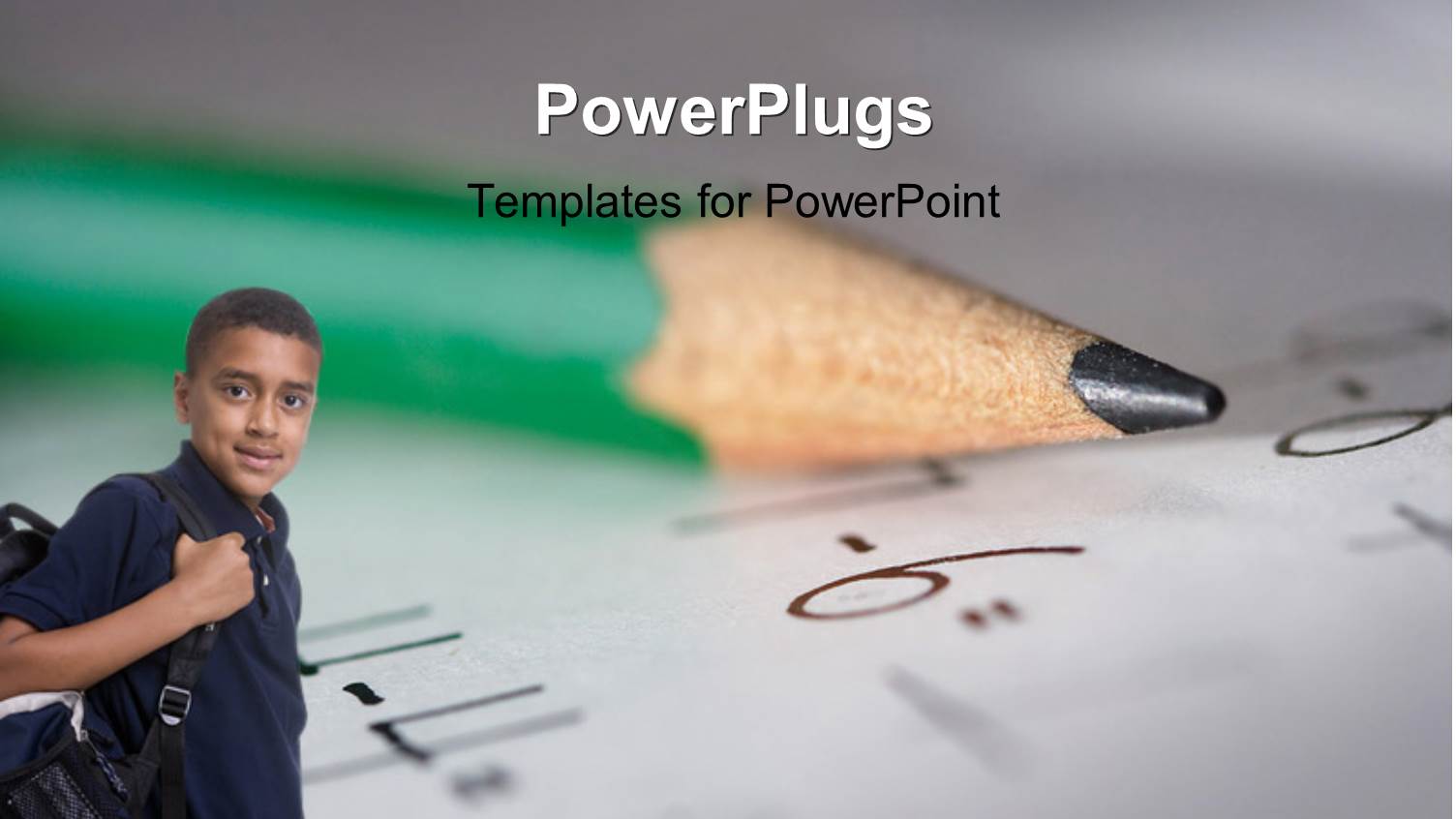 a Person Going to School with a Pencil in Background