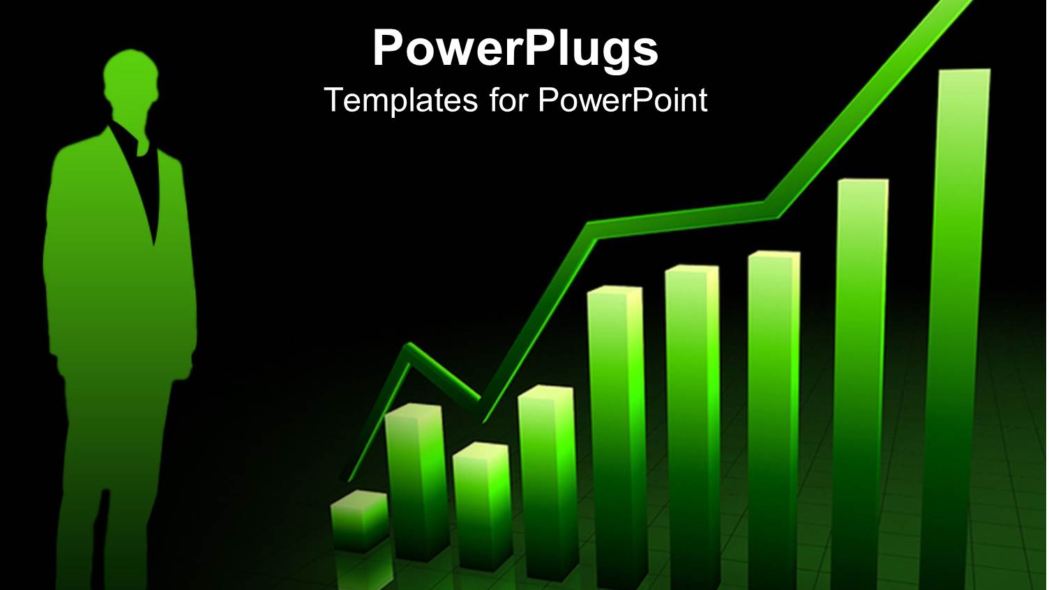 a Person with a Graph and Blackish Background