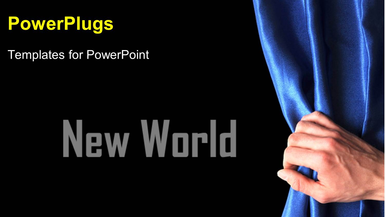 a Person Holding the Curtain with Blackish Background