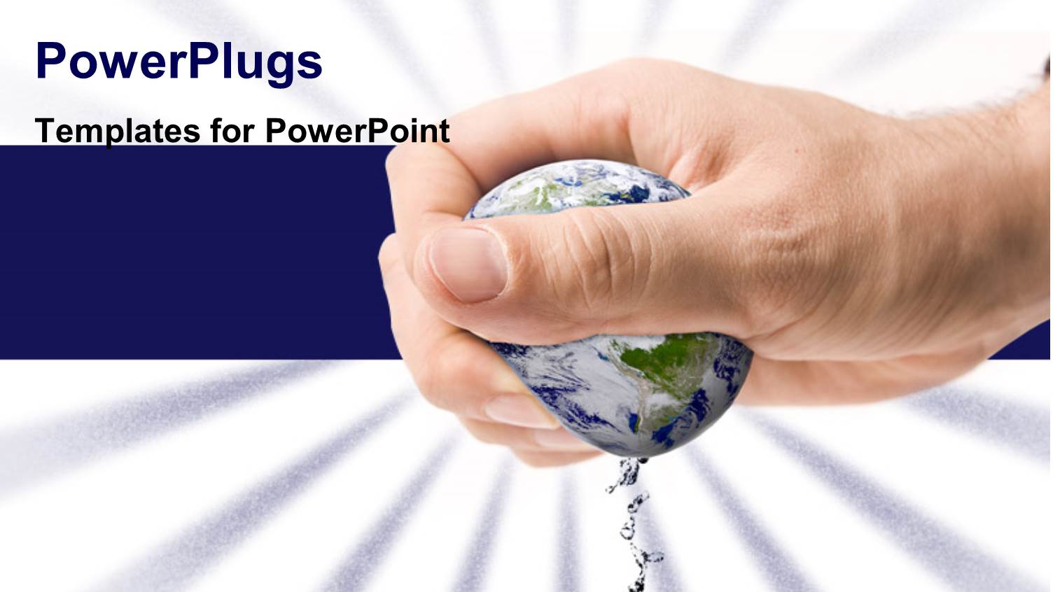 a Person Holding the Earth in his Hand with Bluish Background