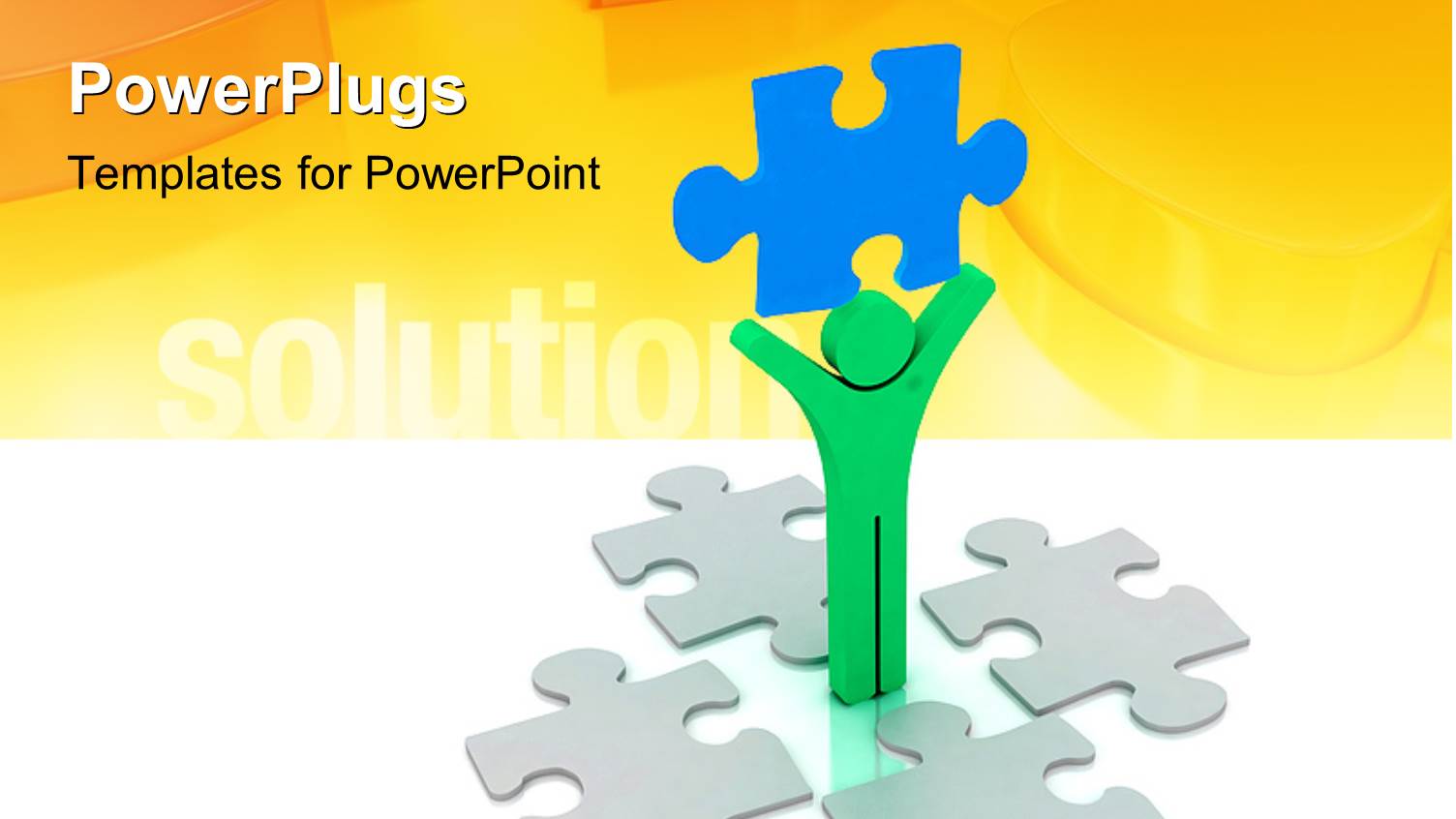 a Person Holding the Puzzle Piece with Yellowish Background