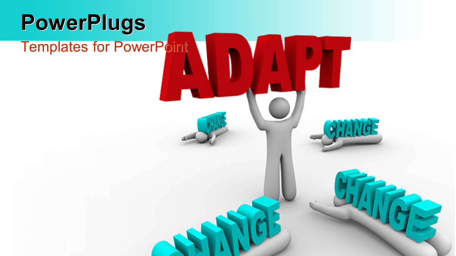 a Person Holding the Word Adapt with Change Around him