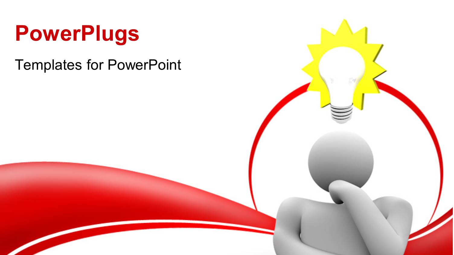 a Person with an Idea and White Background