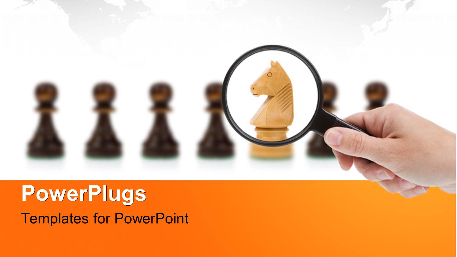 a Person Looking at the Chess Pieces with a Magnifying Glass