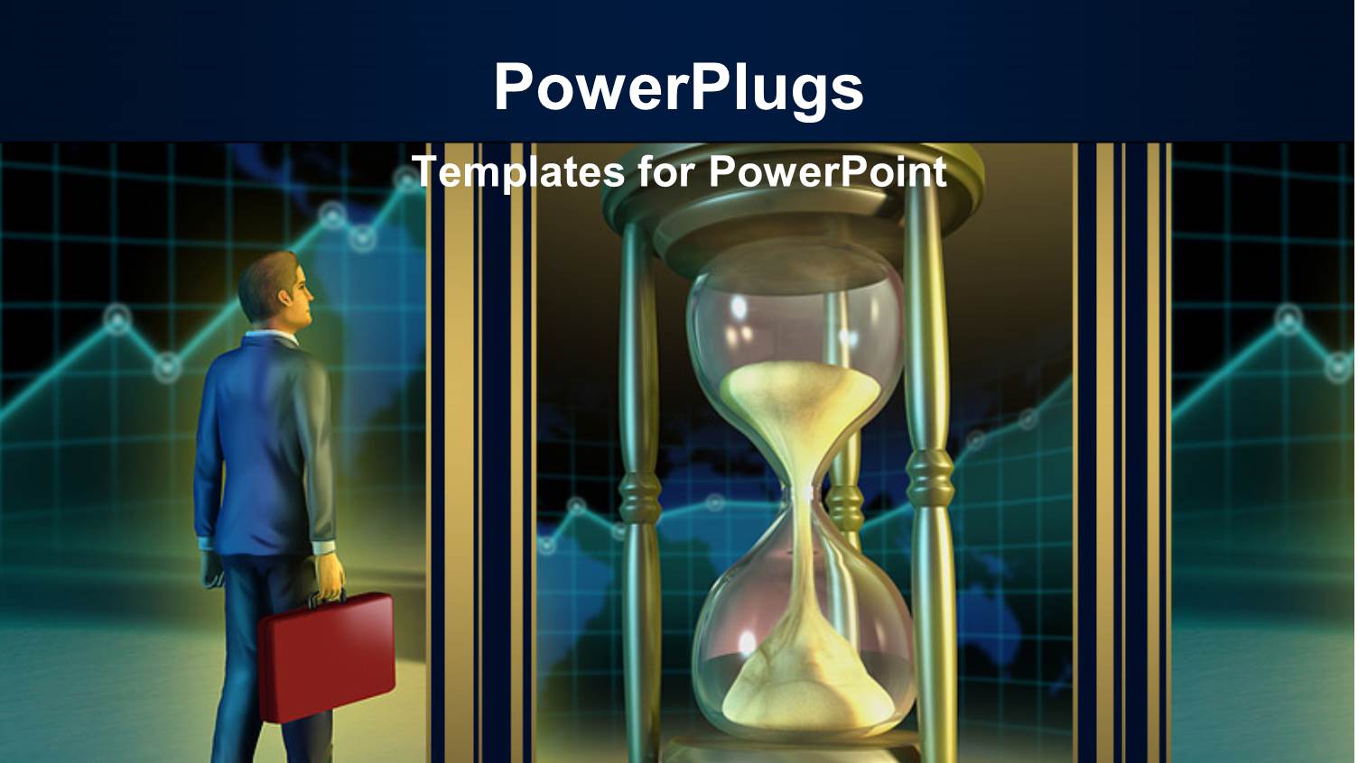 a Person Looking at a Giant Hour Glass