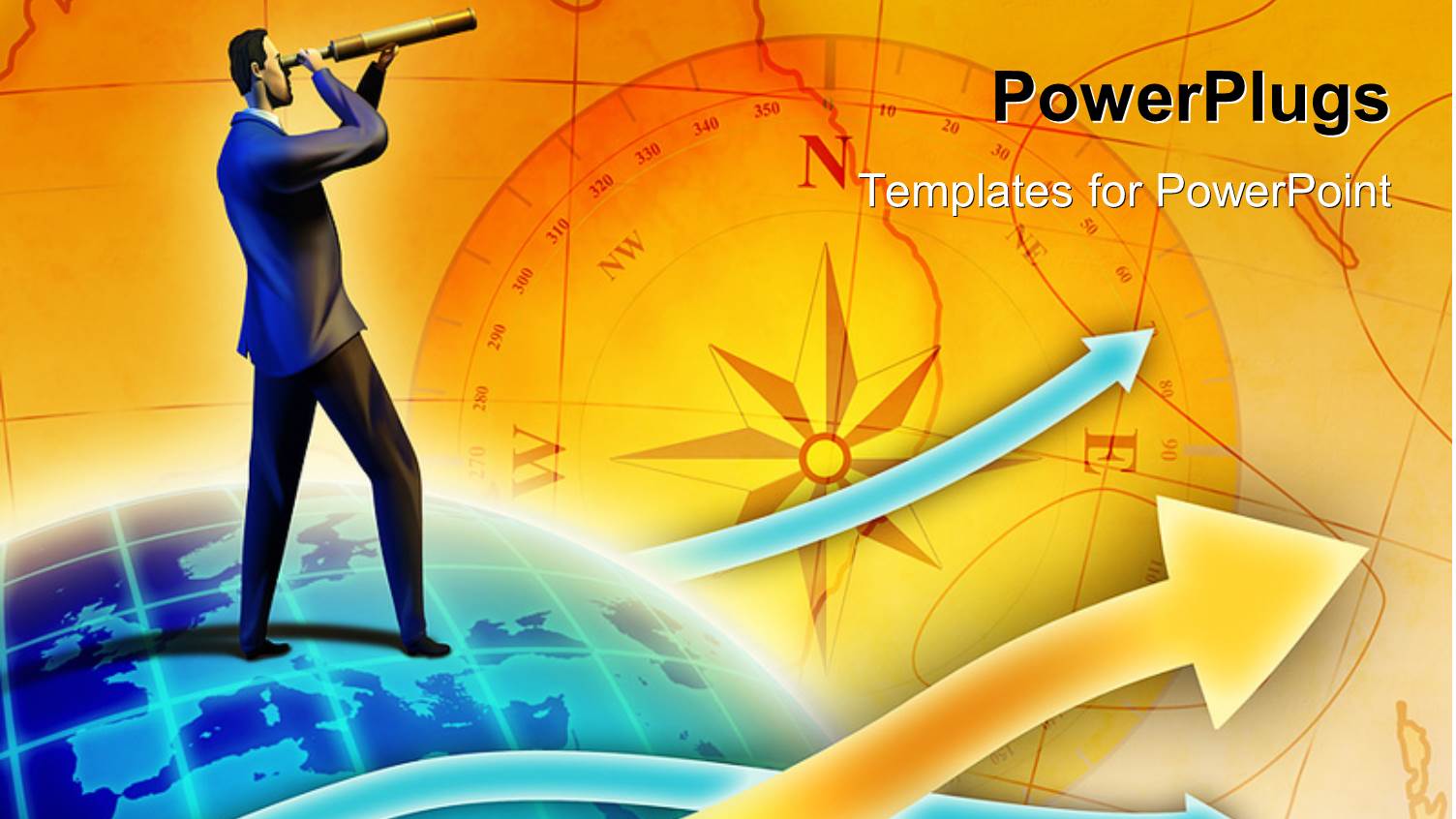 a Person Looking for New Things with a Compass in the Background