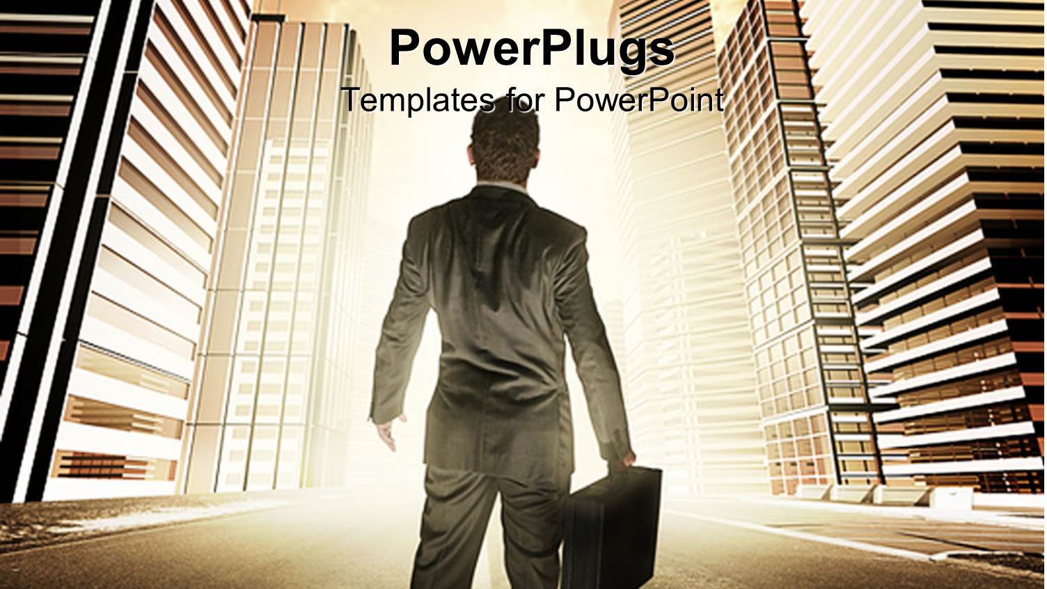 a Person Looking Towards the Skyscrapers