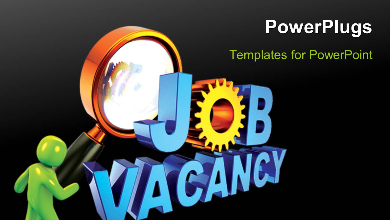 a Person with a Magnifying Glass and Blackish Background and Place for Text