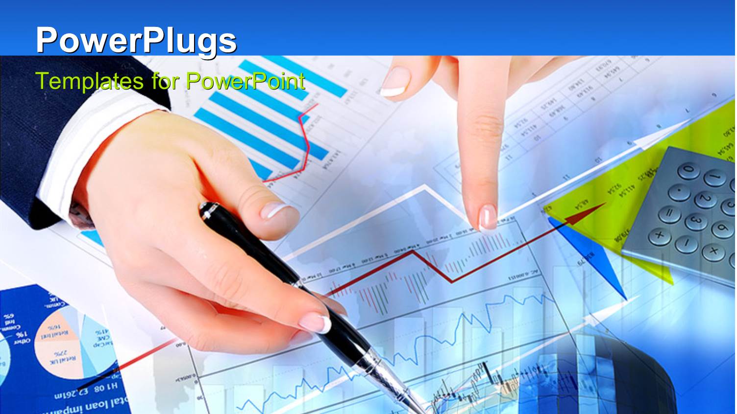 a Person Making a Graph with Various Financial Reports Underneath