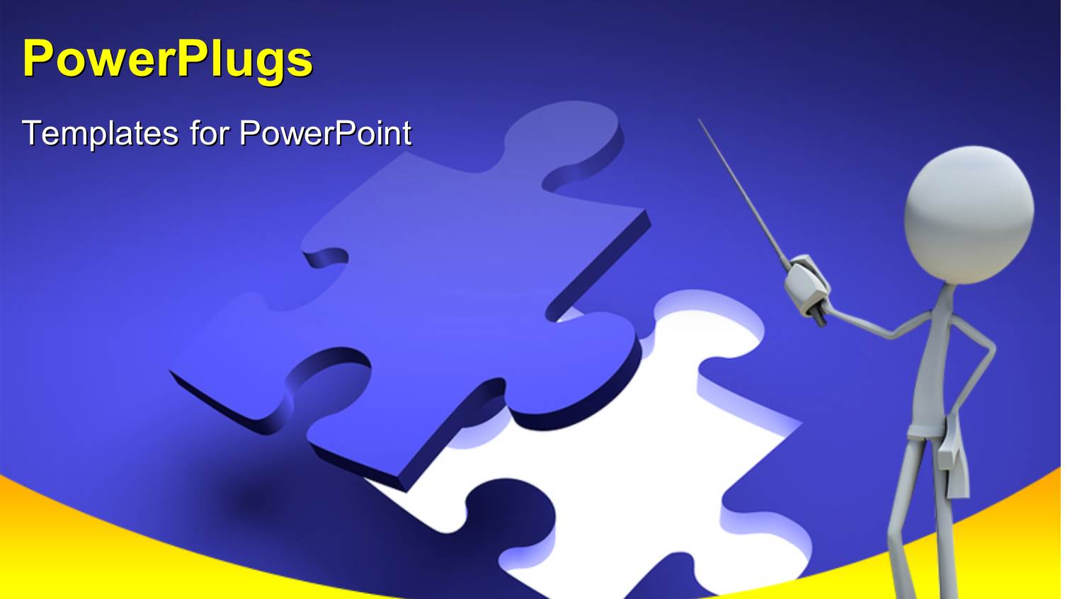 a Person with a Number of Puzzle Pieces with Bluish Background