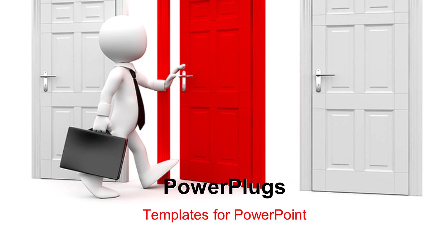 a Person Opening the Door with White Background