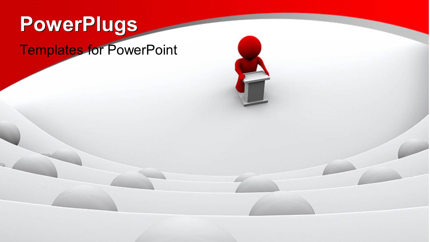 a Person on the Podium Speaking with the Others