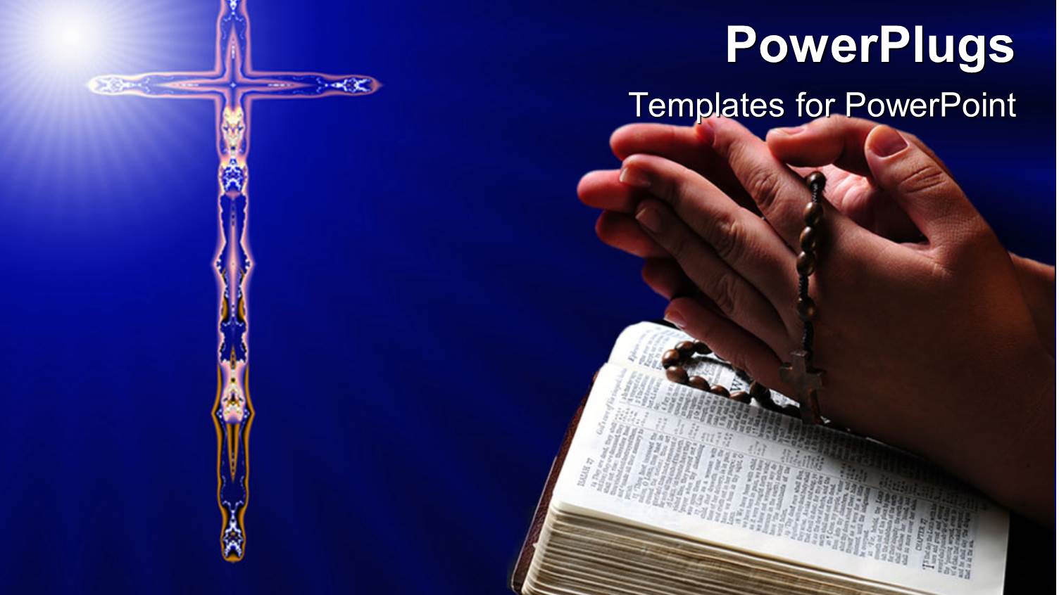 a Person Praying in Front of the Holy Cross