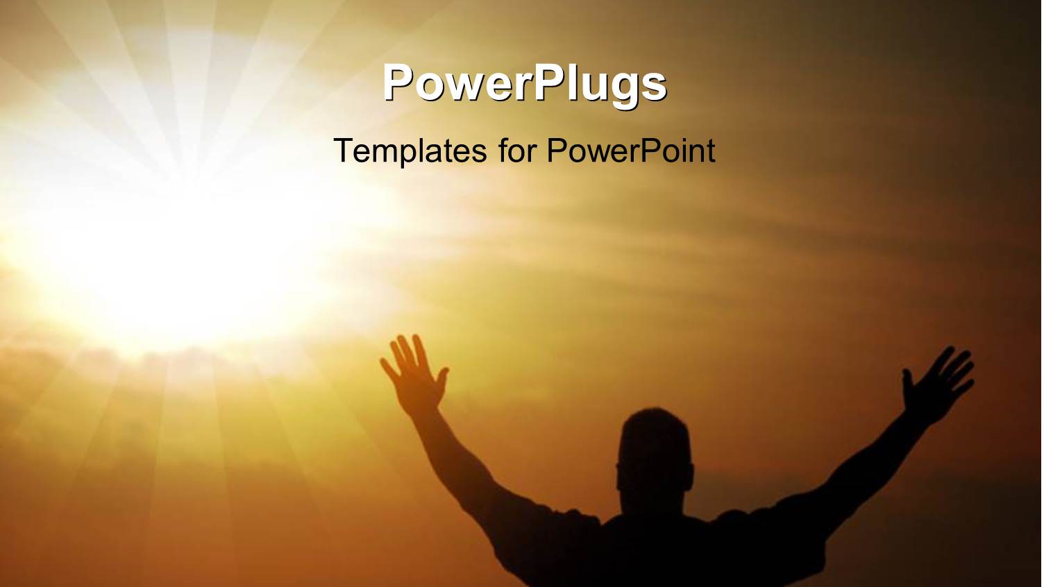 a Person Praying to the Lord with Sun in the Background