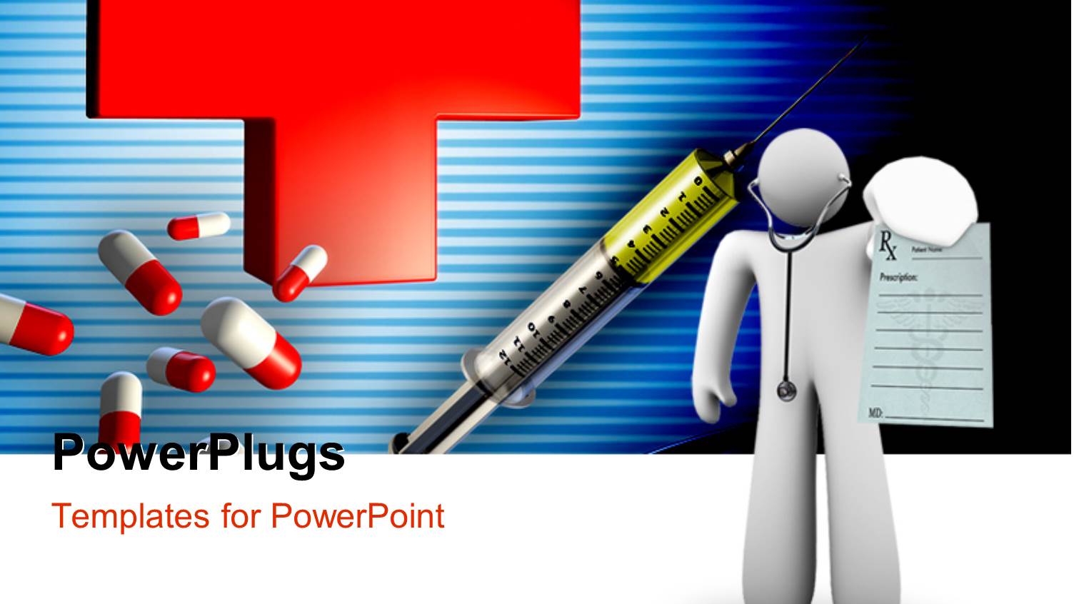 a Person Presenting the Idea of a Doctor with Medical Sign in Background